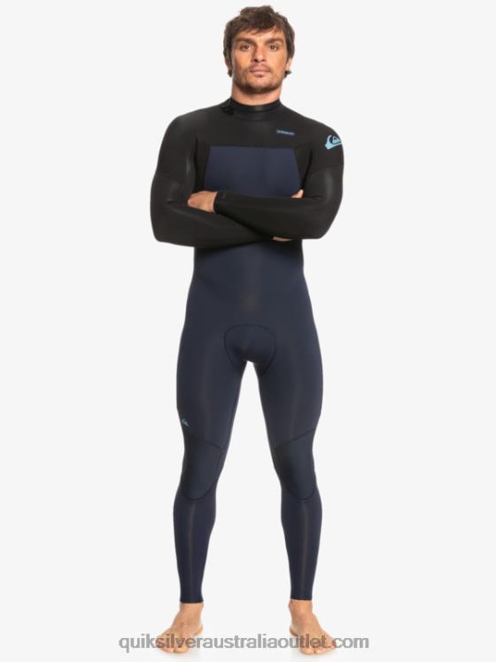 Quiksilver Men 3/2 Everyday Sessions Back-Zip Wetsuit H2N4B927 dark navy/black
