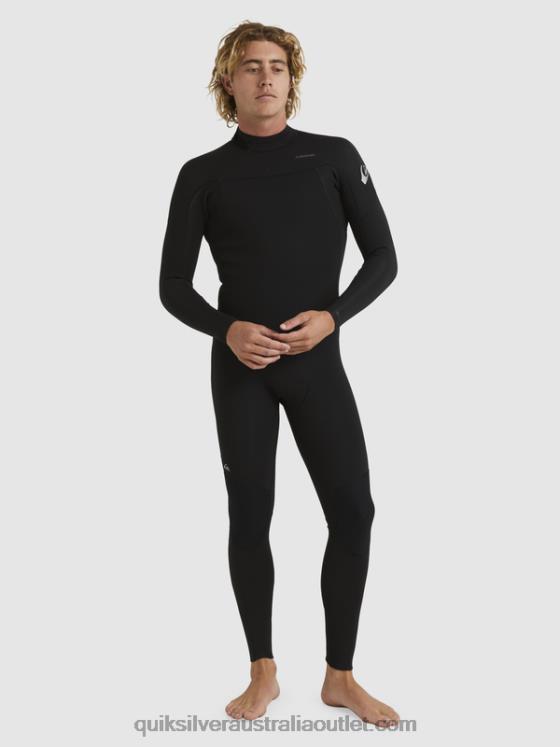 Quiksilver Men 3/2 Everyday Sessions Back-Zip Wetsuit H2N4B928 black