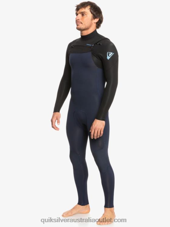 Quiksilver Men 3/2 Everyday Sessions Chest-Zip Wetsuit H2N4B1278 dark navy/black