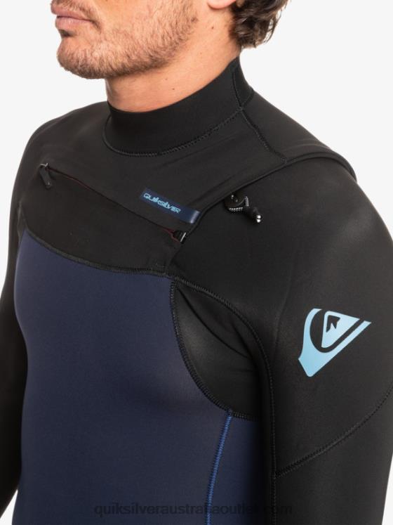 Quiksilver Men 3/2 Everyday Sessions Chest-Zip Wetsuit H2N4B1278 dark navy/black