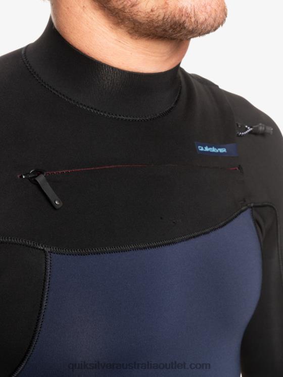 Quiksilver Men 3/2 Everyday Sessions Chest-Zip Wetsuit H2N4B1278 dark navy/black