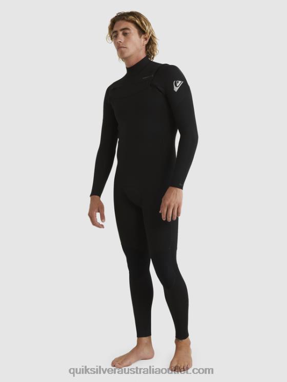 Quiksilver Men 3/2 Everyday Sessions Chest-Zip Wetsuit H2N4B1280 black