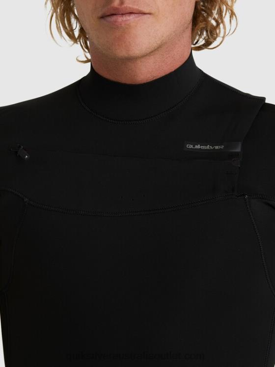 Quiksilver Men 3/2 Everyday Sessions Chest-Zip Wetsuit H2N4B1280 black