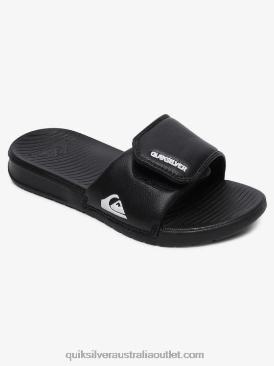 Quiksilver Boys 8-16 Bright Coast Adjust Sliders H2N4B2185 black/white