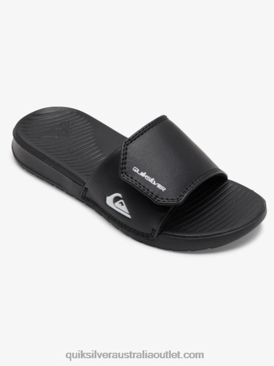 Quiksilver Boys 8-16 Bright Coast Adjust Sliders H2N4B2185 black/white