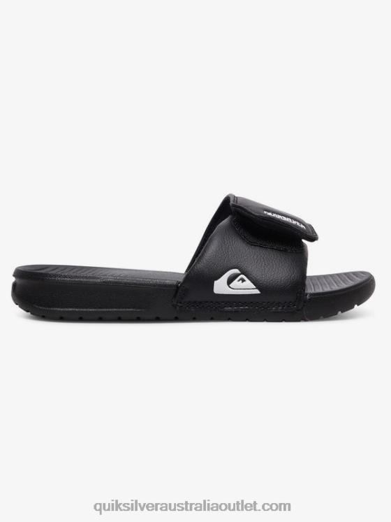 Quiksilver Boys 8-16 Bright Coast Adjust Sliders H2N4B2185 black/white
