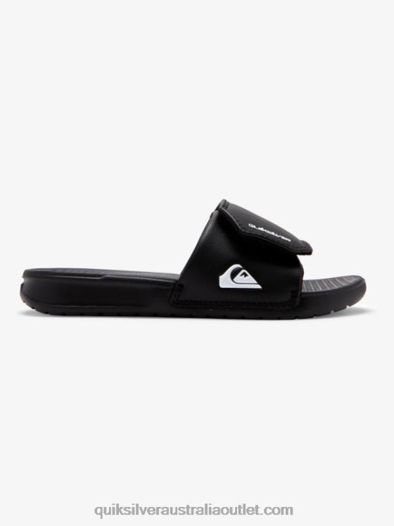 Quiksilver Boys 8-16 Bright Coast Adjust Sliders H2N4B2185 black/white