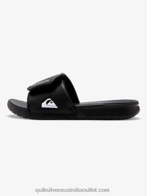 Quiksilver Boys 8-16 Bright Coast Adjust Sliders H2N4B2185 black/white
