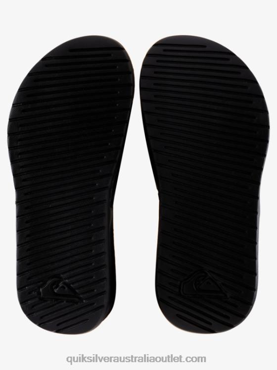 Quiksilver Boys 8-16 Bright Coast Adjust Sliders H2N4B2185 black/white