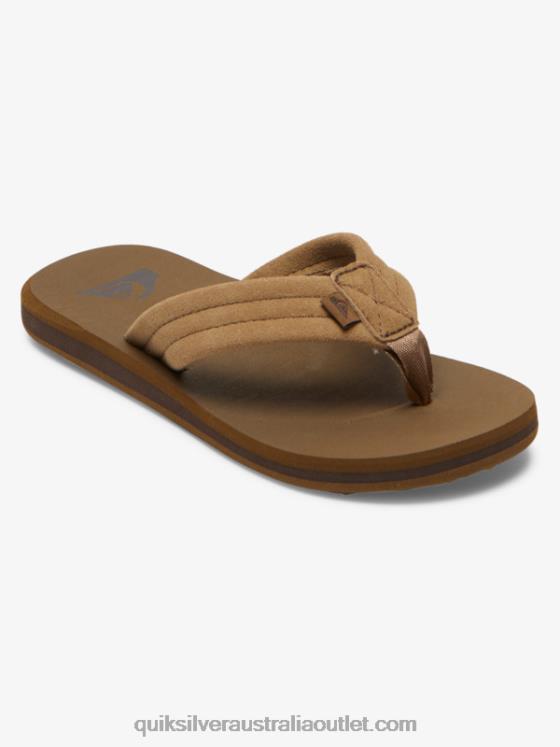 Quiksilver Boys 8-16 Carver Suede Core Sandals H2N4B2092 tan 1