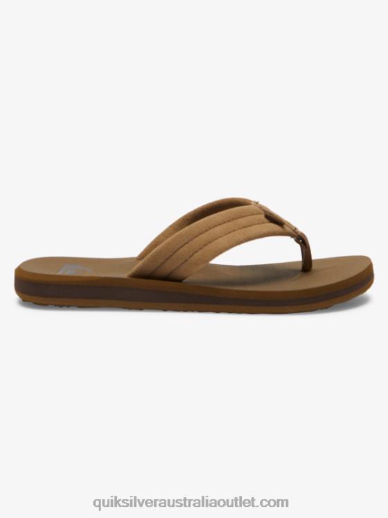 Quiksilver Boys 8-16 Carver Suede Core Sandals H2N4B2092 tan 1