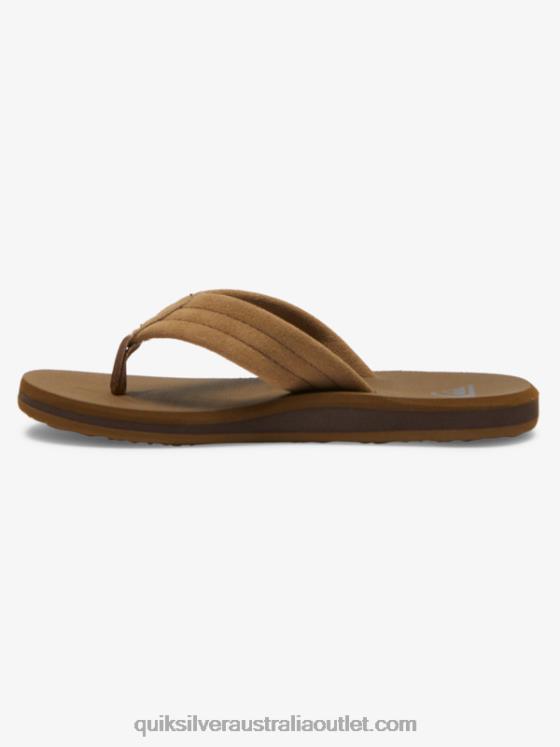 Quiksilver Boys 8-16 Carver Suede Core Sandals H2N4B2092 tan 1