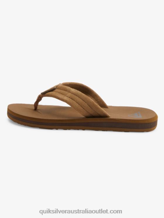 Quiksilver Boys 8-16 Carver Suede Core Sandals H2N4B2092 tan 1