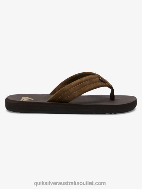 Quiksilver Boys 8-16 Carver Suede Core Sandals H2N4B2093 brown 1