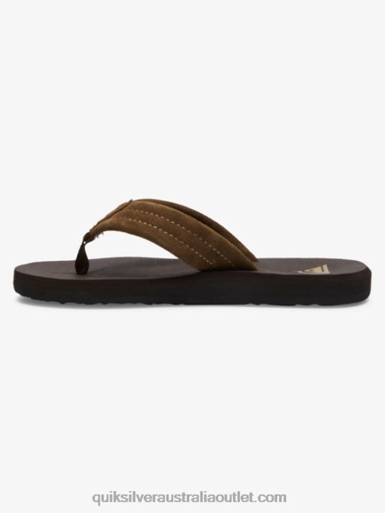 Quiksilver Boys 8-16 Carver Suede Core Sandals H2N4B2093 brown 1