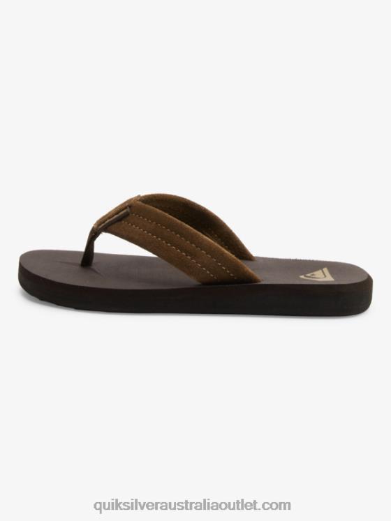 Quiksilver Boys 8-16 Carver Suede Core Sandals H2N4B2093 brown 1