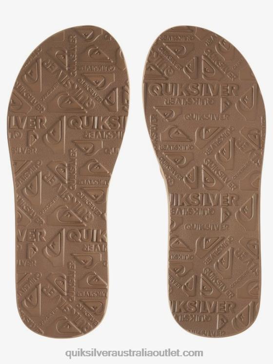 Quiksilver Boys 8-16 Carver Suede Leather Sandals H2N4B2282 tan - solid