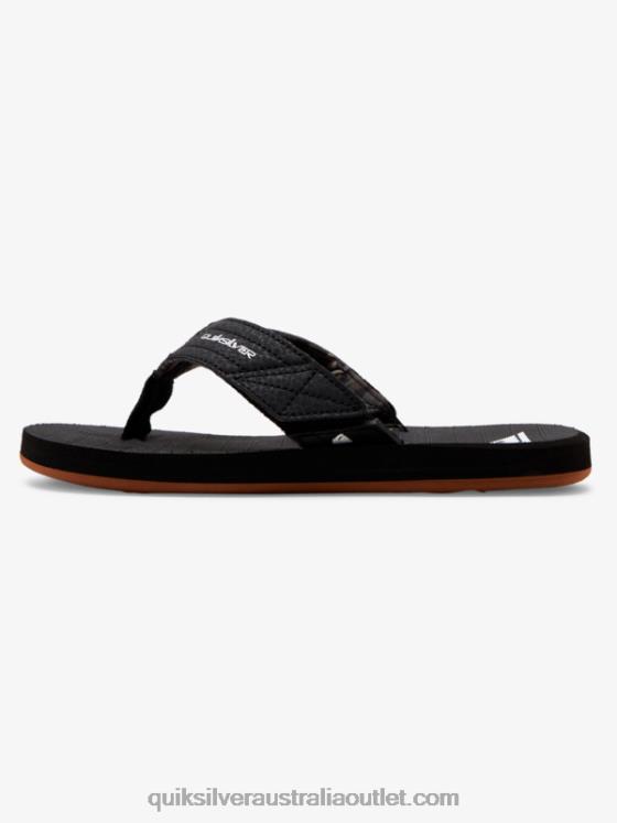 Quiksilver Boys 8-16 Carver Switch Sandals H2N4B2210 black/brown