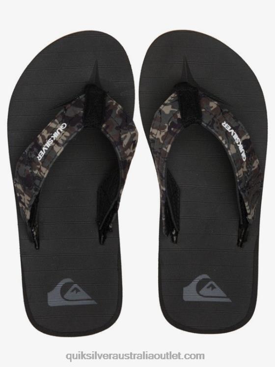 Quiksilver Boys 8-16 Carver Switch Sandals H2N4B2210 black/brown
