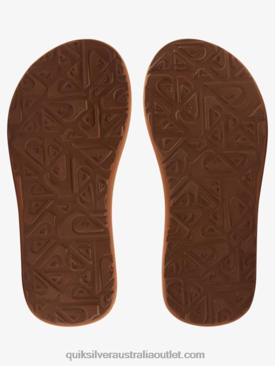 Quiksilver Boys 8-16 Carver Switch Sandals H2N4B2210 black/brown