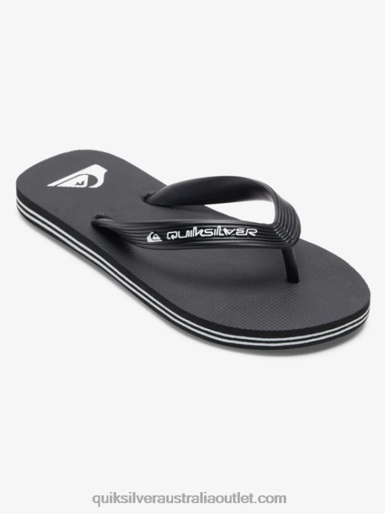 Quiksilver Boys 8-16 Molokai Core Flip-Flops H2N4B2168 black