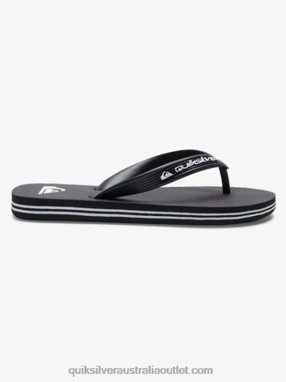 Quiksilver Boys 8-16 Molokai Core Flip-Flops H2N4B2168 black