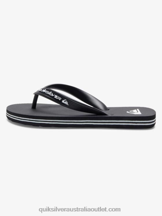 Quiksilver Boys 8-16 Molokai Core Flip-Flops H2N4B2168 black