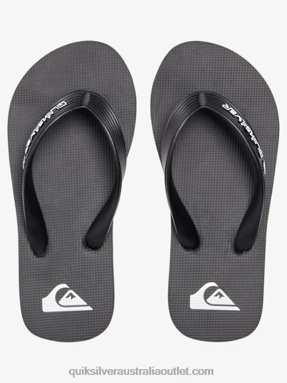 Quiksilver Boys 8-16 Molokai Core Flip-Flops H2N4B2168 black