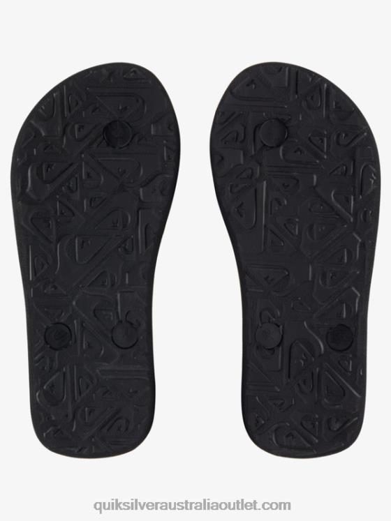 Quiksilver Boys 8-16 Molokai Core Flip-Flops H2N4B2168 black