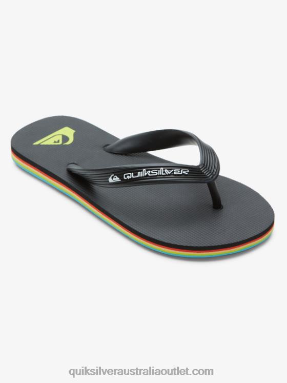 Quiksilver Boys 8-16 Molokai Core Flip-Flops H2N4B2169 black