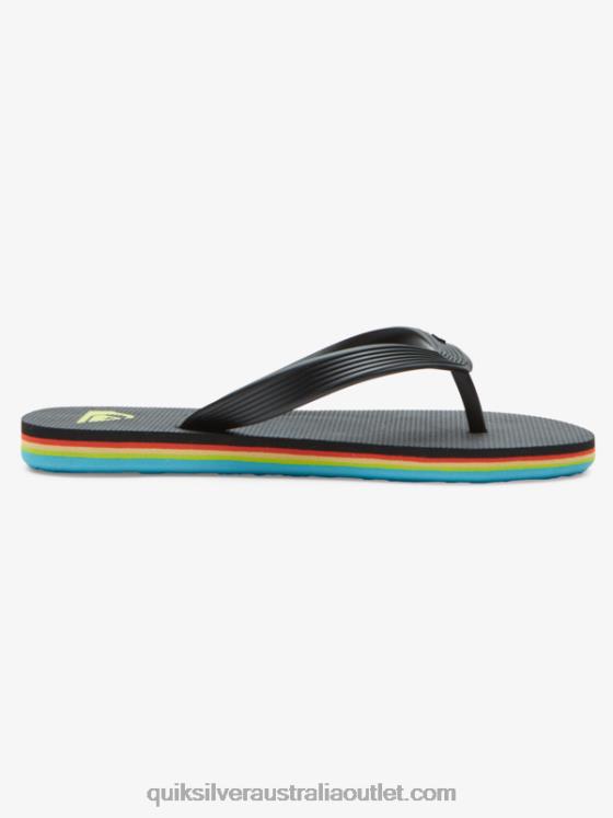 Quiksilver Boys 8-16 Molokai Core Flip-Flops H2N4B2169 black