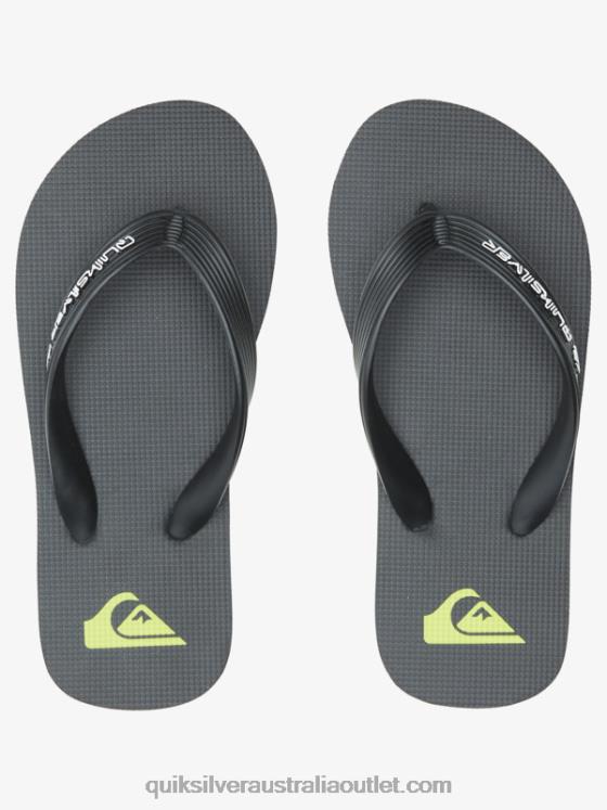 Quiksilver Boys 8-16 Molokai Core Flip-Flops H2N4B2169 black