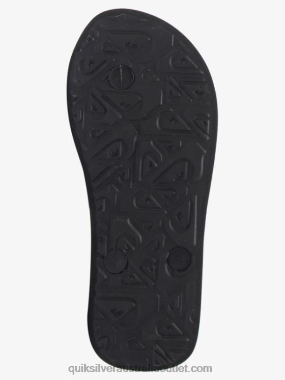 Quiksilver Boys 8-16 Molokai Flip-Flops H2N4B2022 black/pink/blue