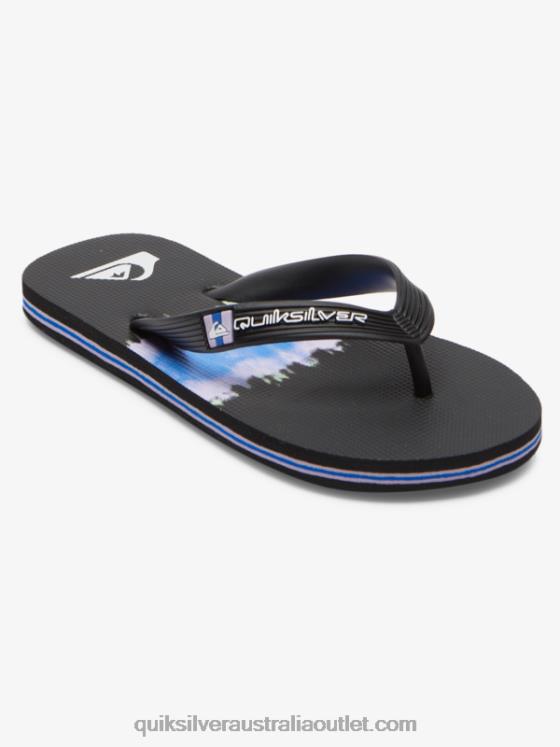 Quiksilver Boys 8-16 Molokai Flip-Flops H2N4B2023 black