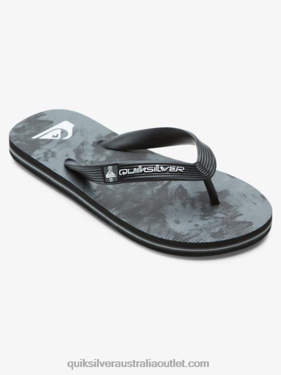 Quiksilver Boys 8-16 Molokai Flip-Flops H2N4B2026 black/grey
