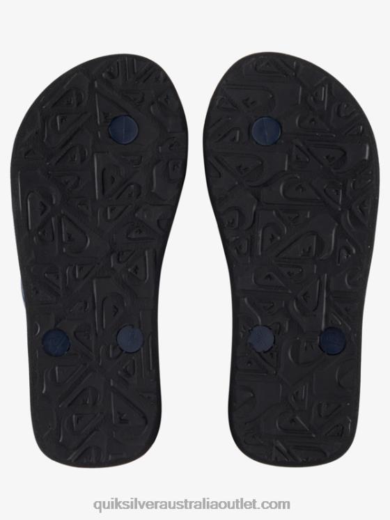 Quiksilver Boys 8-16 Molokai Flip-Flops H2N4B2027 black/orange