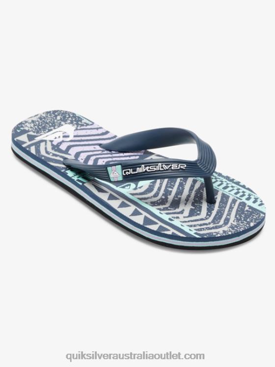 Quiksilver Boys 8-16 Molokai Flip-Flops H2N4B2028 black/grey