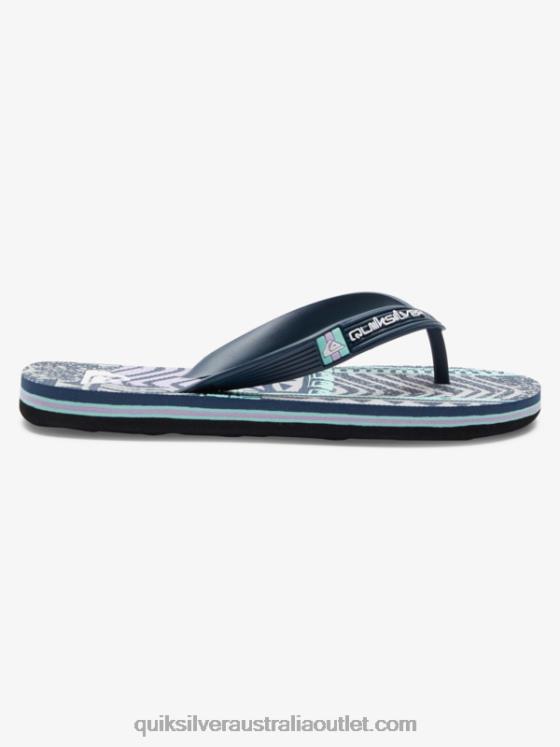 Quiksilver Boys 8-16 Molokai Flip-Flops H2N4B2028 black/grey