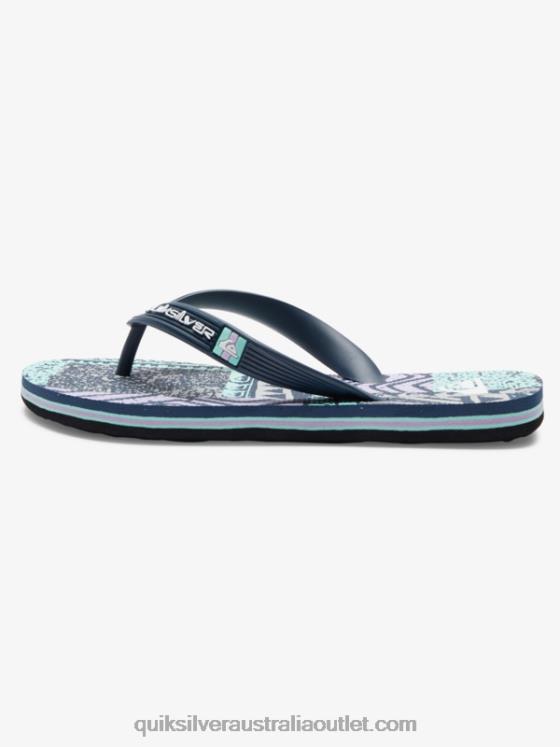Quiksilver Boys 8-16 Molokai Flip-Flops H2N4B2028 black/grey