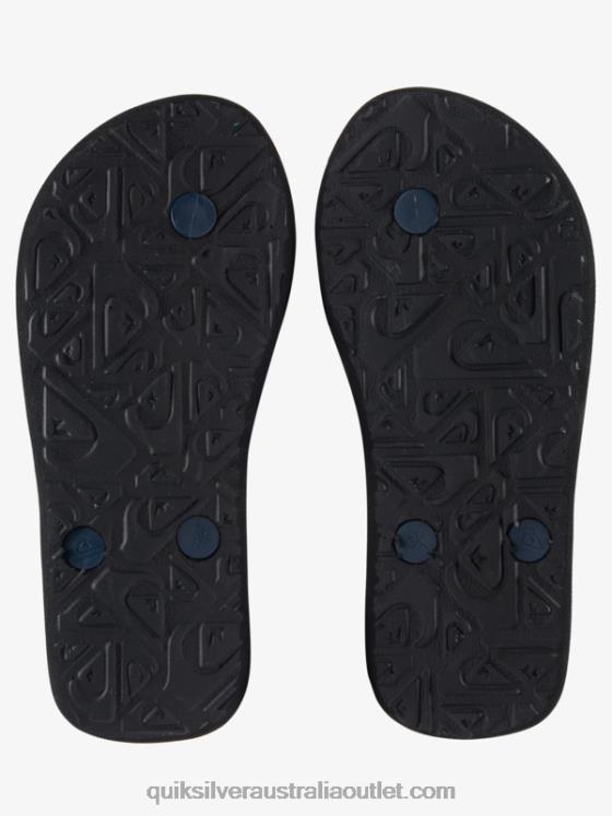 Quiksilver Boys 8-16 Molokai Flip-Flops H2N4B2028 black/grey