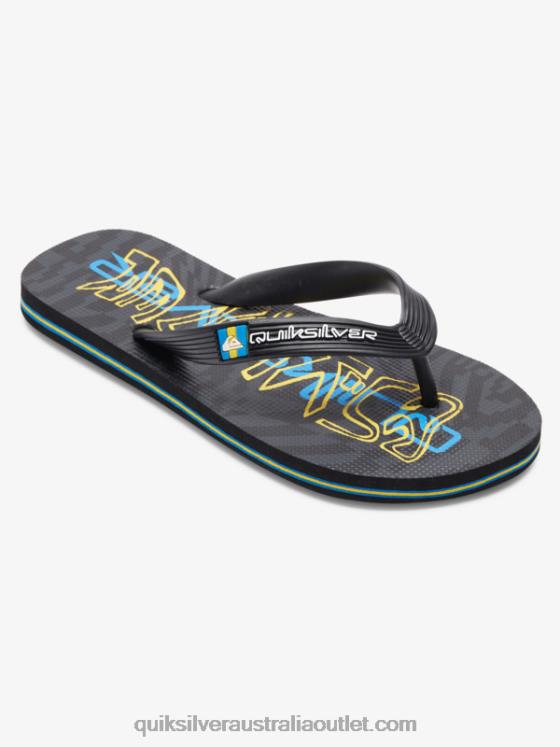 Quiksilver Boys 8-16 Molokai Flip-Flops H2N4B2029 black