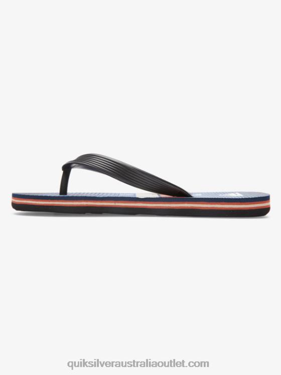 Quiksilver Boys 8-16 Molokai Flip-Flops H2N4B2030 black/blue