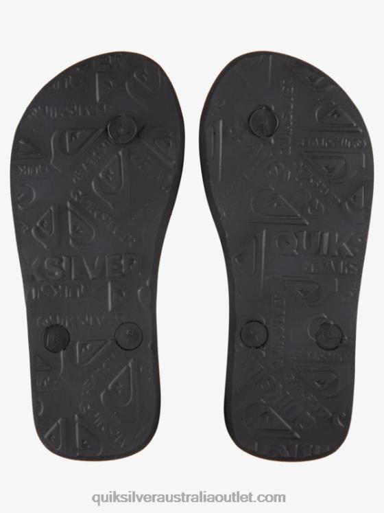 Quiksilver Boys 8-16 Molokai Flip-Flops H2N4B2030 black/blue