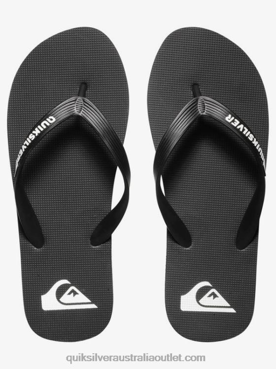 Quiksilver Boys 8-16 Molokai Flip-Flops H2N4B2106 black/white