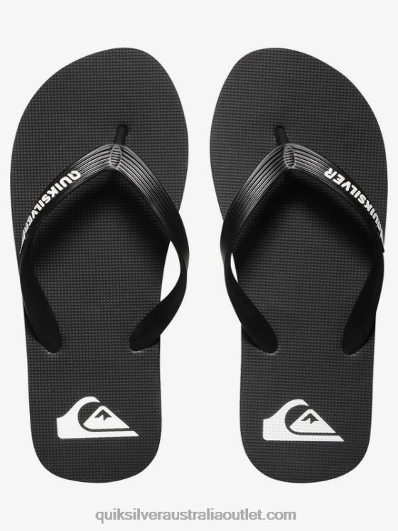 Quiksilver Boys 8-16 Molokai Flip-Flops H2N4B2106 black/white