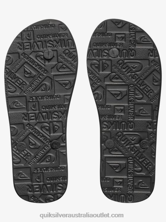 Quiksilver Boys 8-16 Molokai Flip-Flops H2N4B2106 black/white