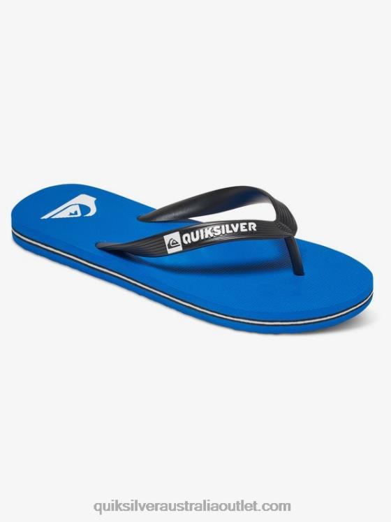 Quiksilver Boys 8-16 Molokai Flip-Flops H2N4B2107 black/blue