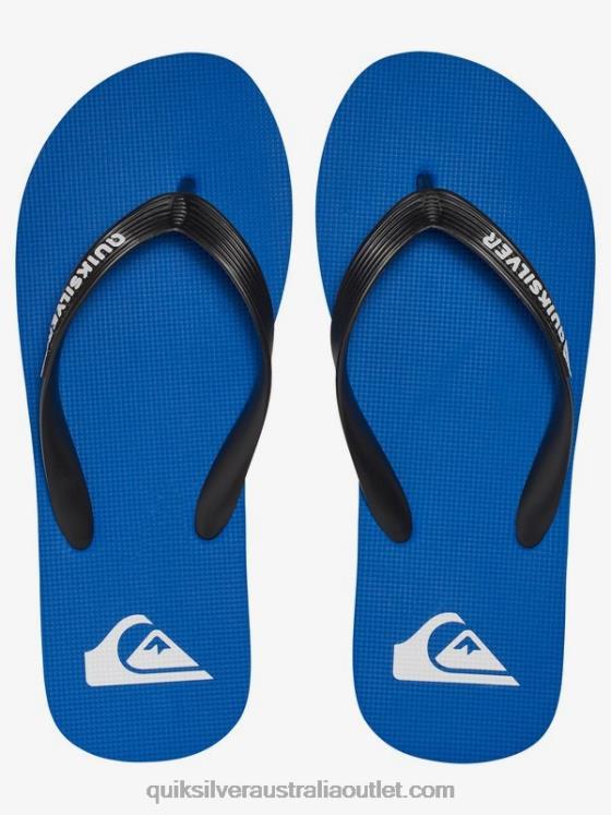 Quiksilver Boys 8-16 Molokai Flip-Flops H2N4B2107 black/blue