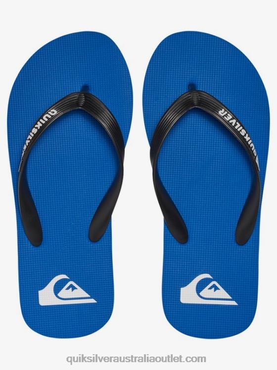Quiksilver Boys 8-16 Molokai Flip-Flops H2N4B2107 black/blue