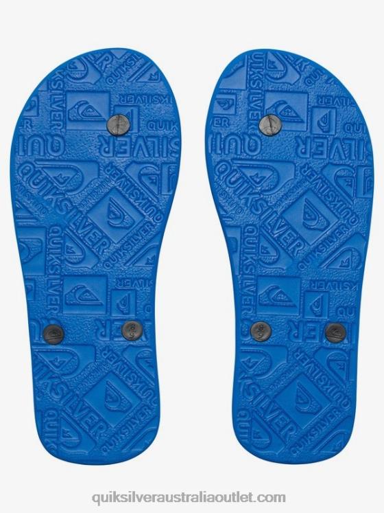 Quiksilver Boys 8-16 Molokai Flip-Flops H2N4B2107 black/blue